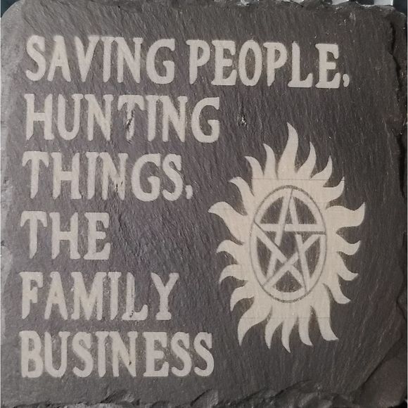Supernatural slate coasters  - Picture 5 of 6